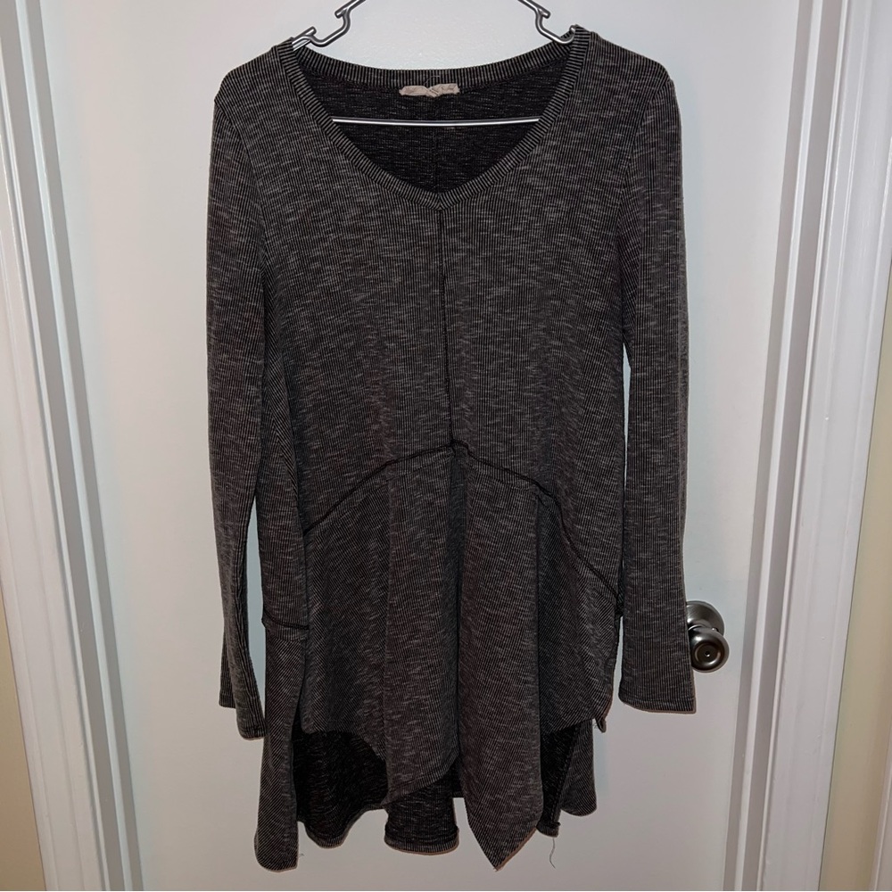 🍀4 for 25🍀 Coverstitched | Black Long Sleeve Blouse